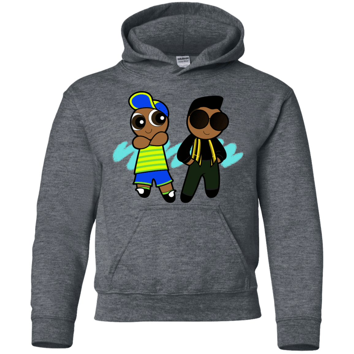 Sweatshirts Dark Heather / YS Puff Prince Youth Hoodie