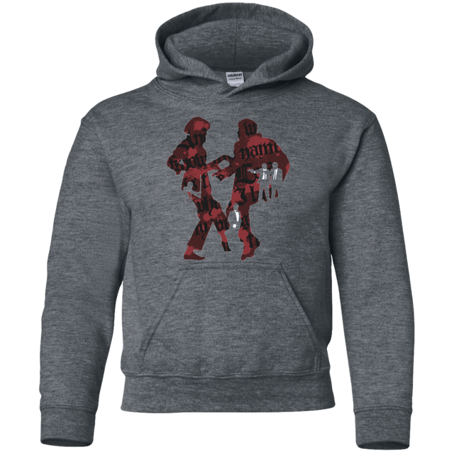 Sweatshirts Dark Heather / YS Pulp Violence Youth Hoodie