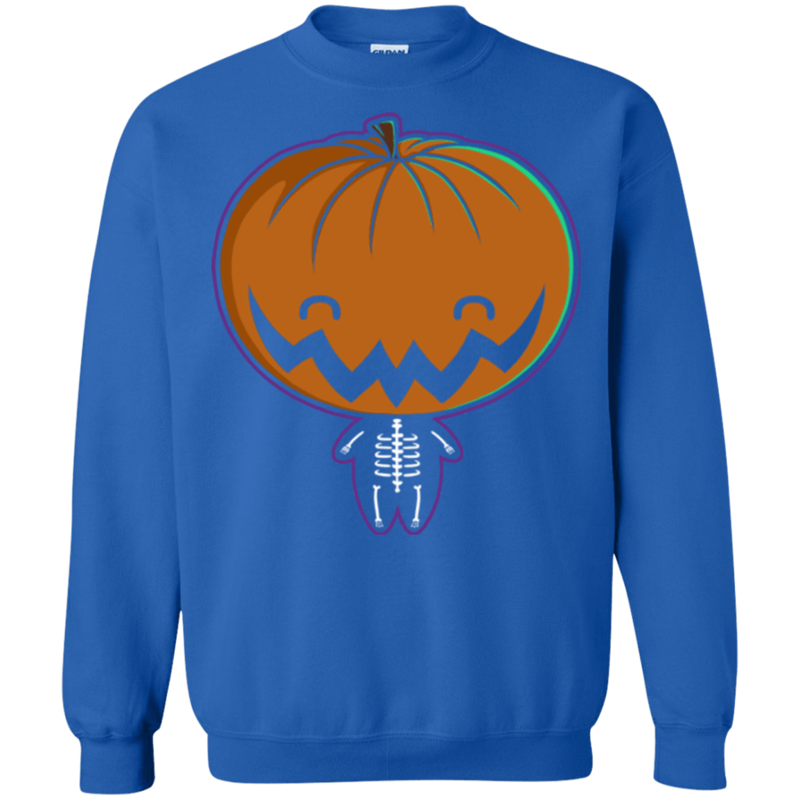 Sweatshirts Royal / Small Pumpkin Head Crewneck Sweatshirt