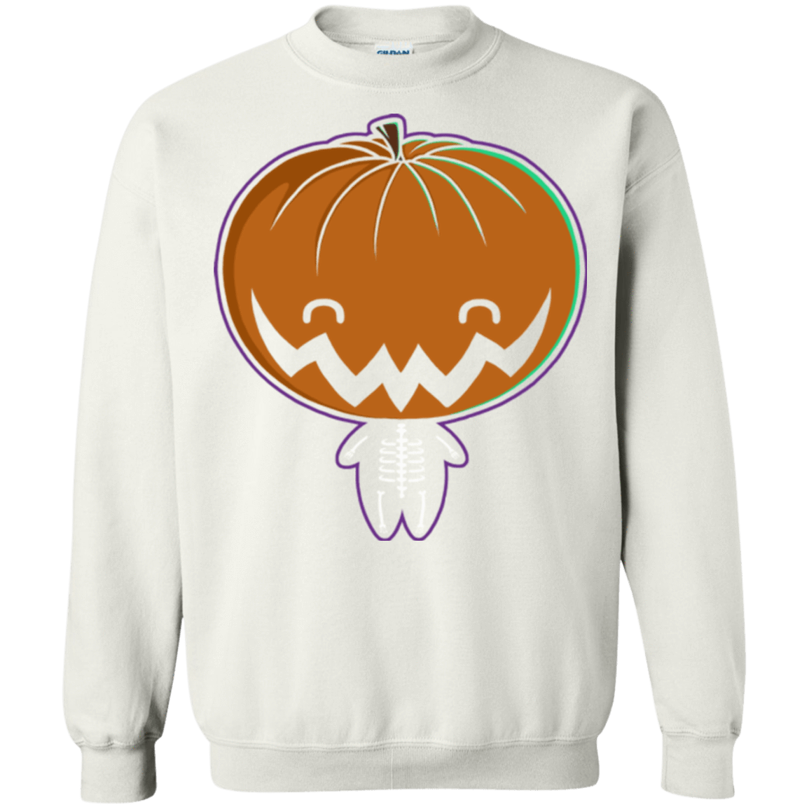 Sweatshirts White / Small Pumpkin Head Crewneck Sweatshirt