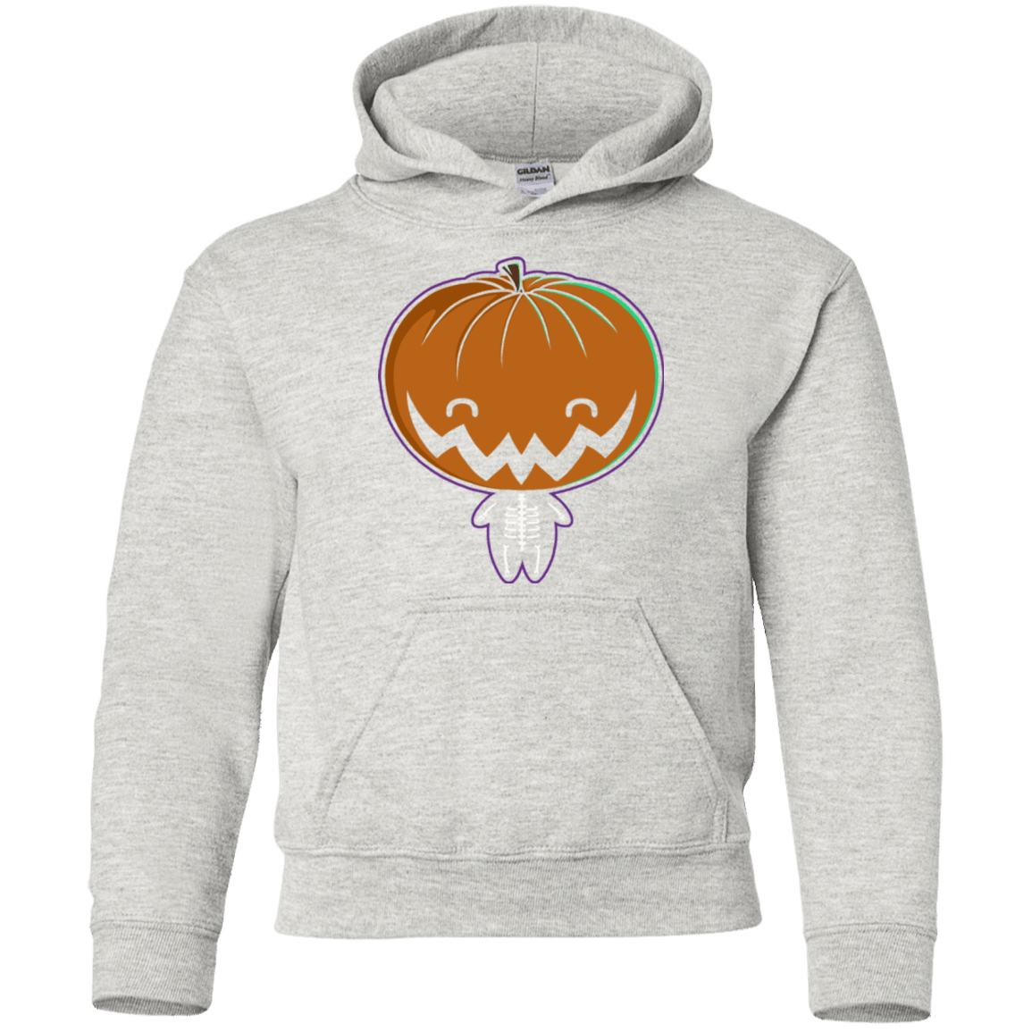 Sweatshirts Ash / YS Pumpkin Head Youth Hoodie