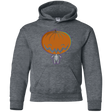 Sweatshirts Dark Heather / YS Pumpkin Head Youth Hoodie