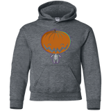 Sweatshirts Dark Heather / YS Pumpkin Head Youth Hoodie