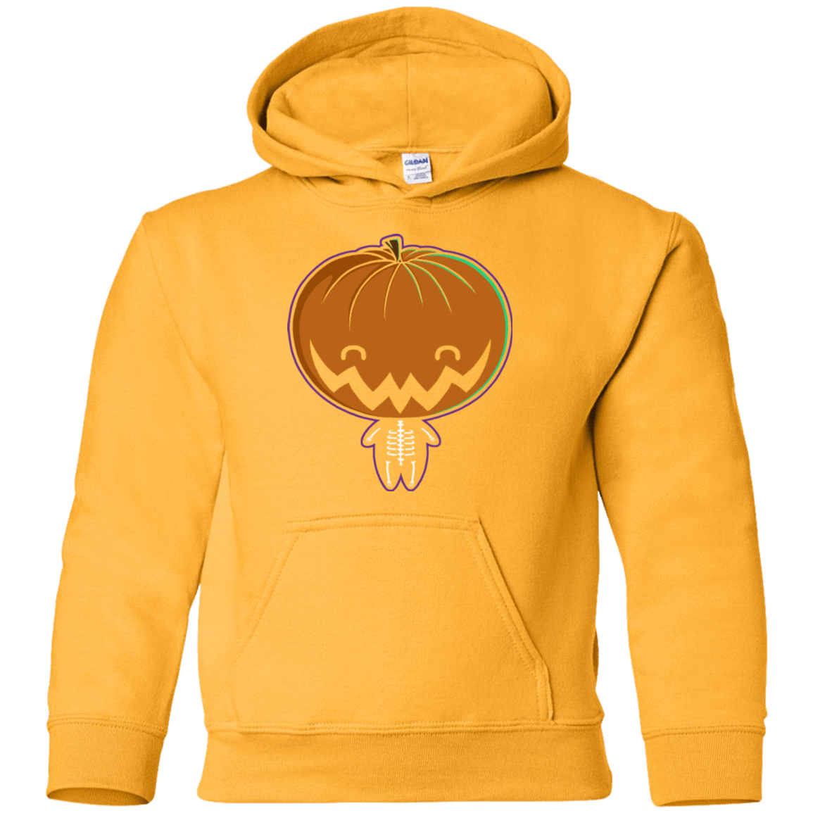 Sweatshirts Gold / YS Pumpkin Head Youth Hoodie