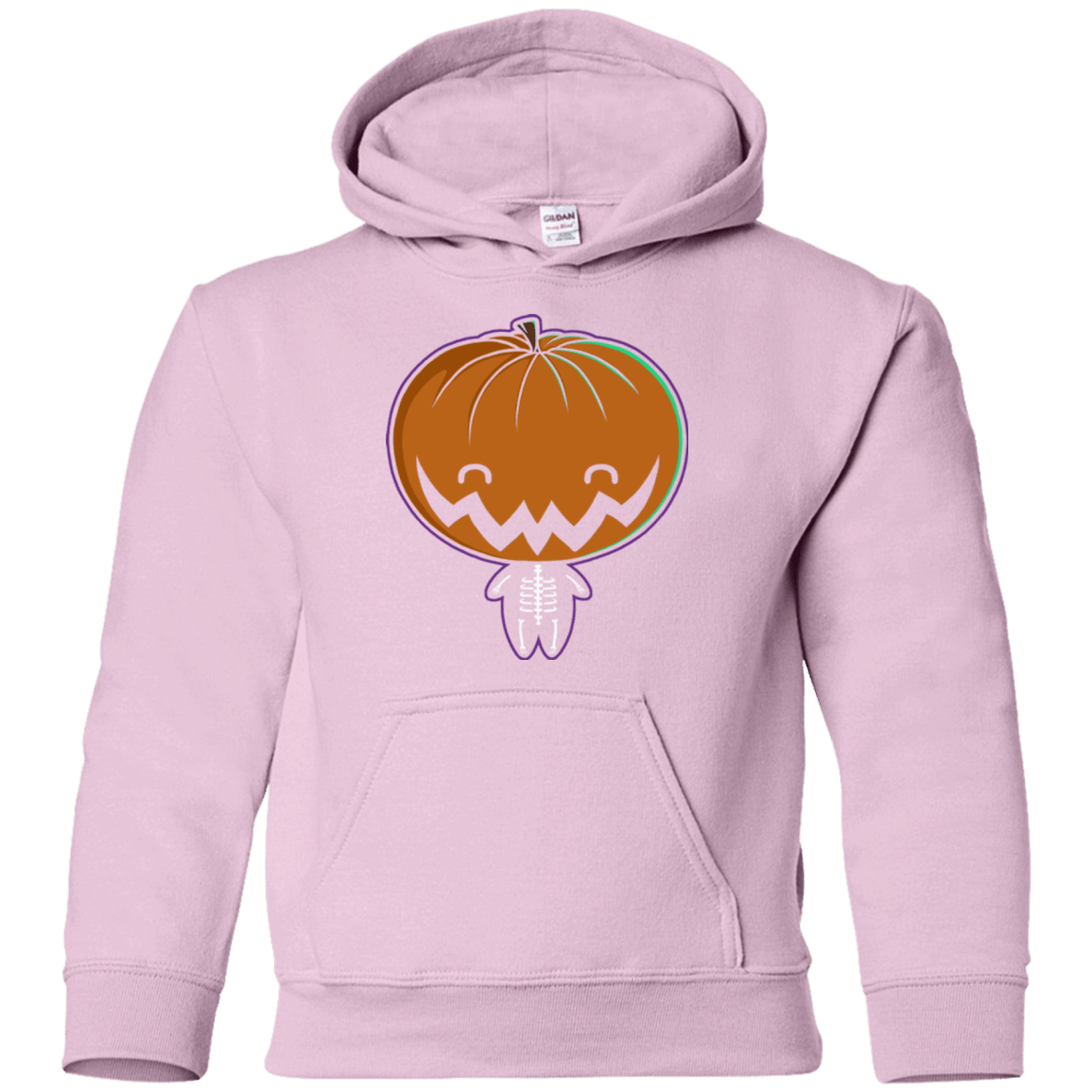 Sweatshirts Light Pink / YS Pumpkin Head Youth Hoodie