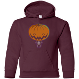 Sweatshirts Maroon / YS Pumpkin Head Youth Hoodie