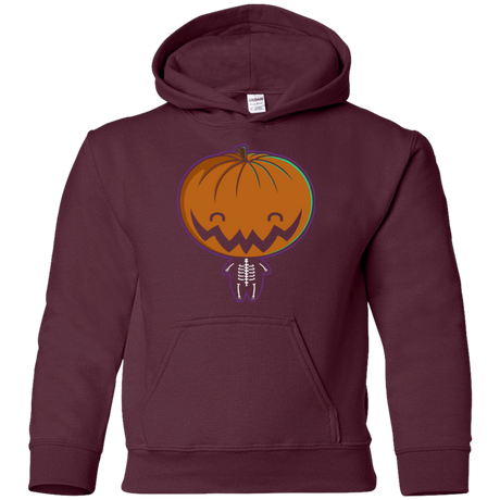 Sweatshirts Maroon / YS Pumpkin Head Youth Hoodie