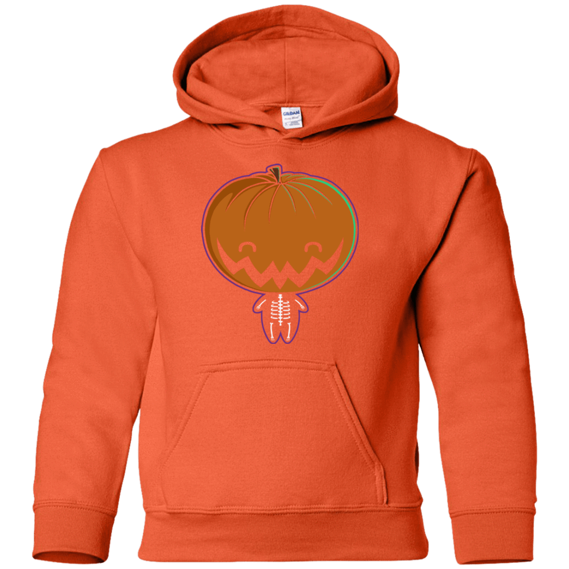 Sweatshirts Orange / YS Pumpkin Head Youth Hoodie