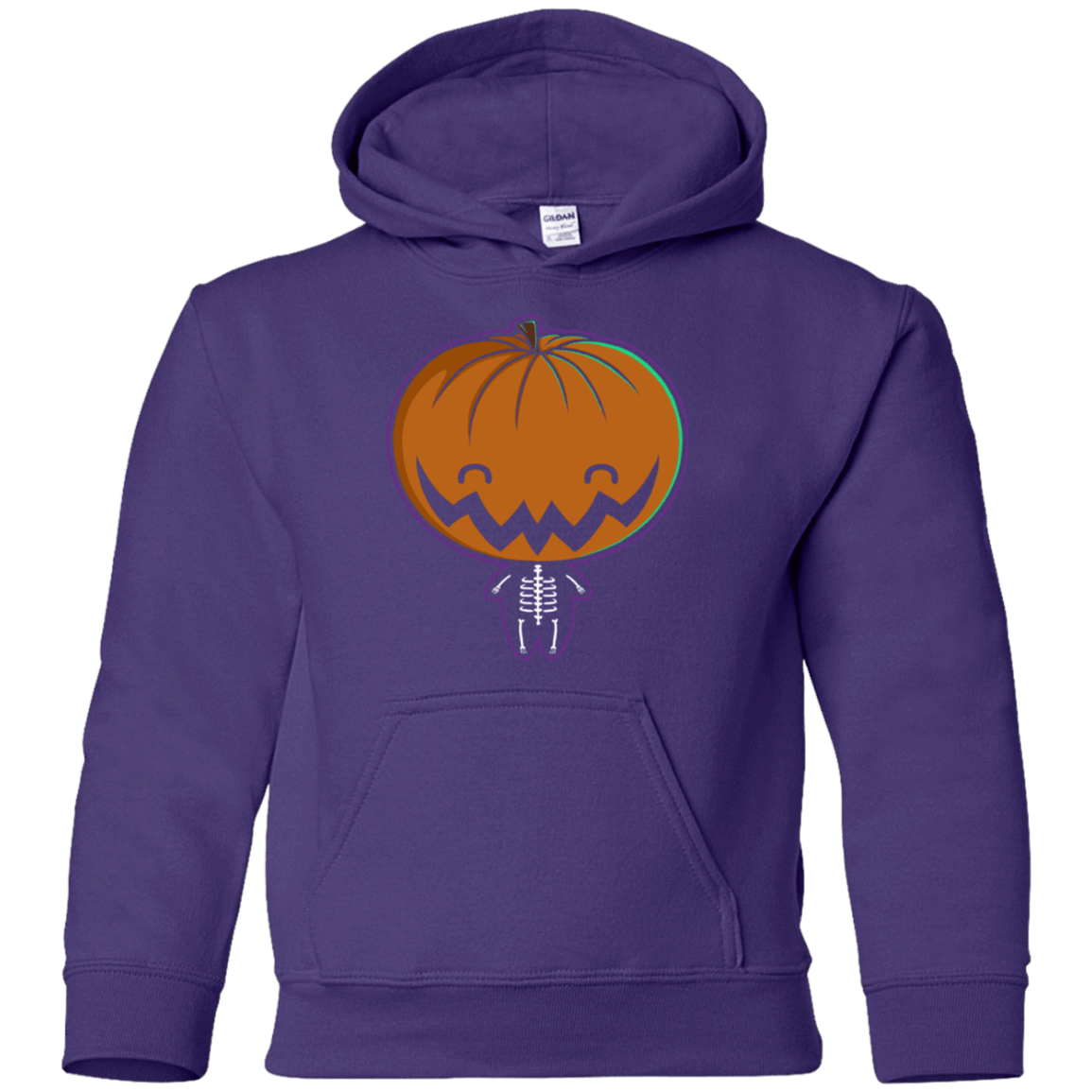 Sweatshirts Purple / YS Pumpkin Head Youth Hoodie