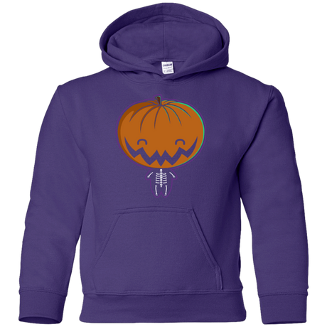 Sweatshirts Purple / YS Pumpkin Head Youth Hoodie