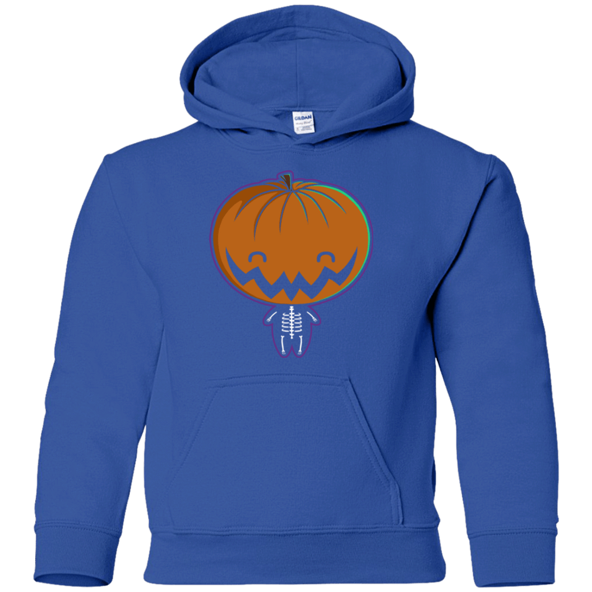 Sweatshirts Royal / YS Pumpkin Head Youth Hoodie