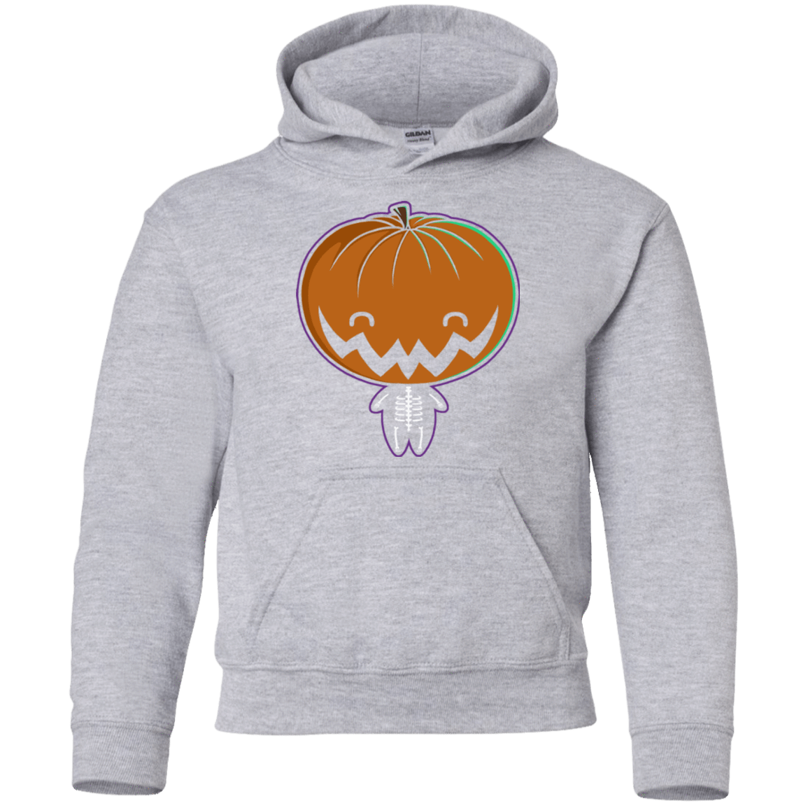 Sweatshirts Sport Grey / YS Pumpkin Head Youth Hoodie