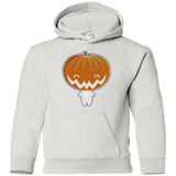 Sweatshirts White / YS Pumpkin Head Youth Hoodie
