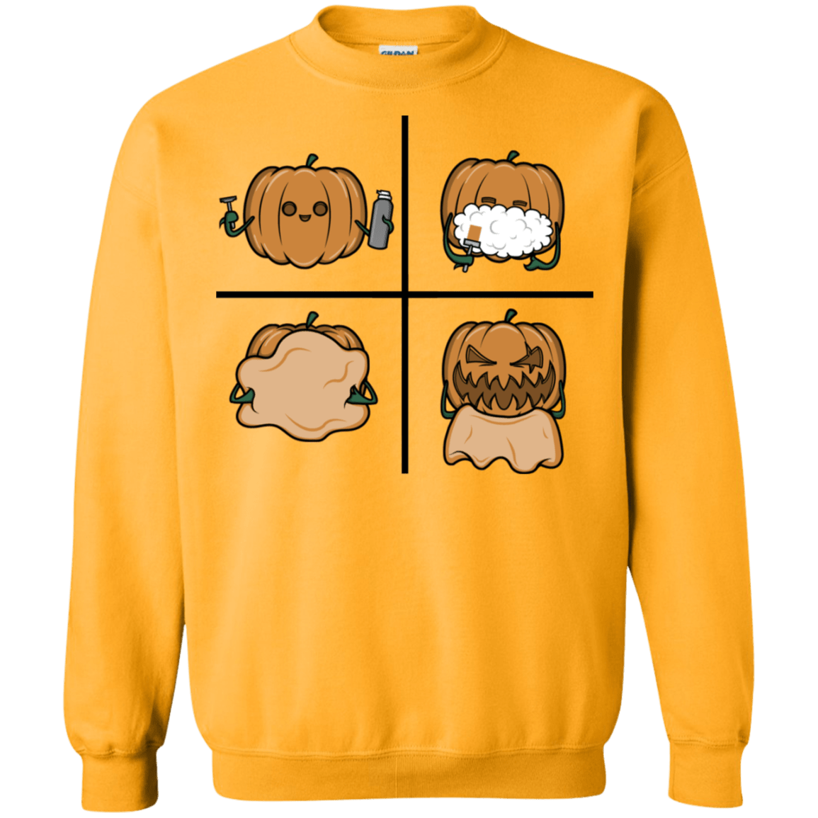 Sweatshirts Gold / S Pumpkin Shave Crewneck Sweatshirt