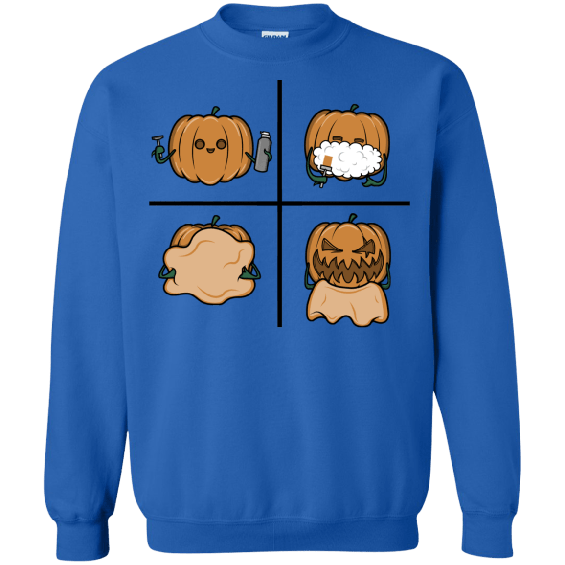 Sweatshirts Royal / S Pumpkin Shave Crewneck Sweatshirt