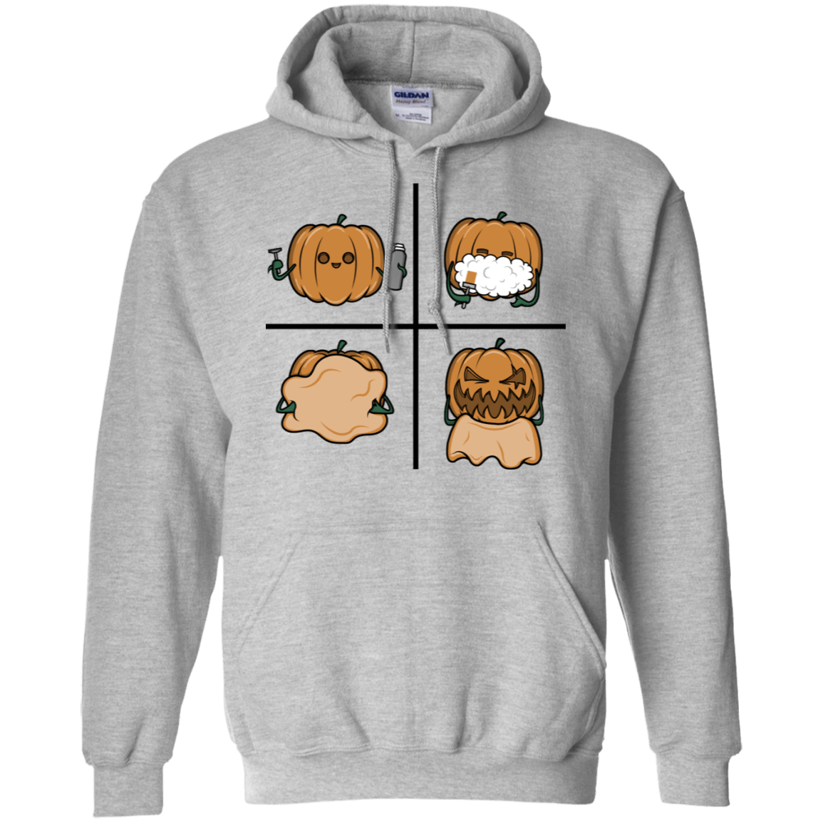 Sweatshirts Sport Grey / S Pumpkin Shave Pullover Hoodie