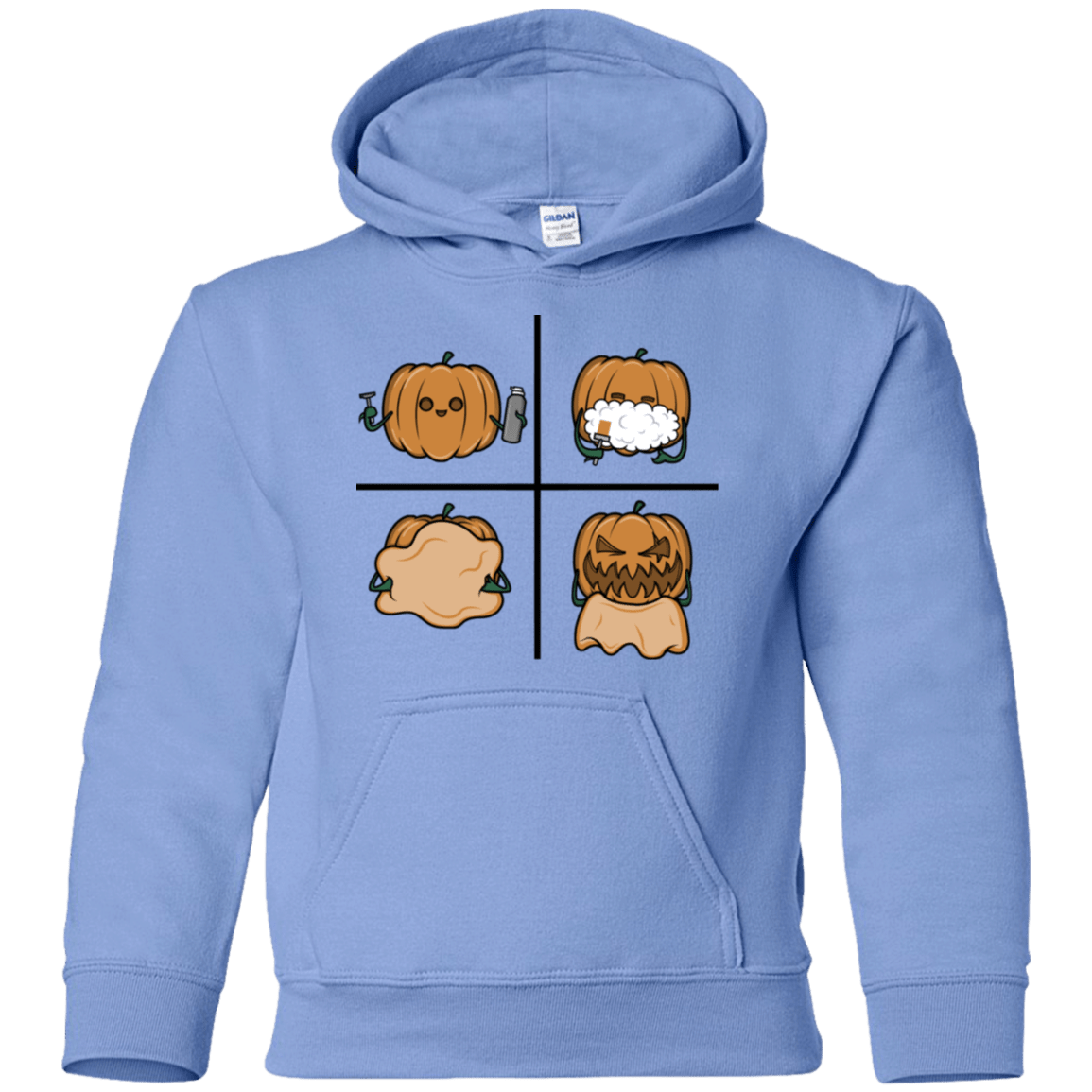 Sweatshirts Carolina Blue / YS Pumpkin Shave Youth Hoodie