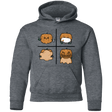Sweatshirts Dark Heather / YS Pumpkin Shave Youth Hoodie