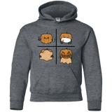 Sweatshirts Dark Heather / YS Pumpkin Shave Youth Hoodie