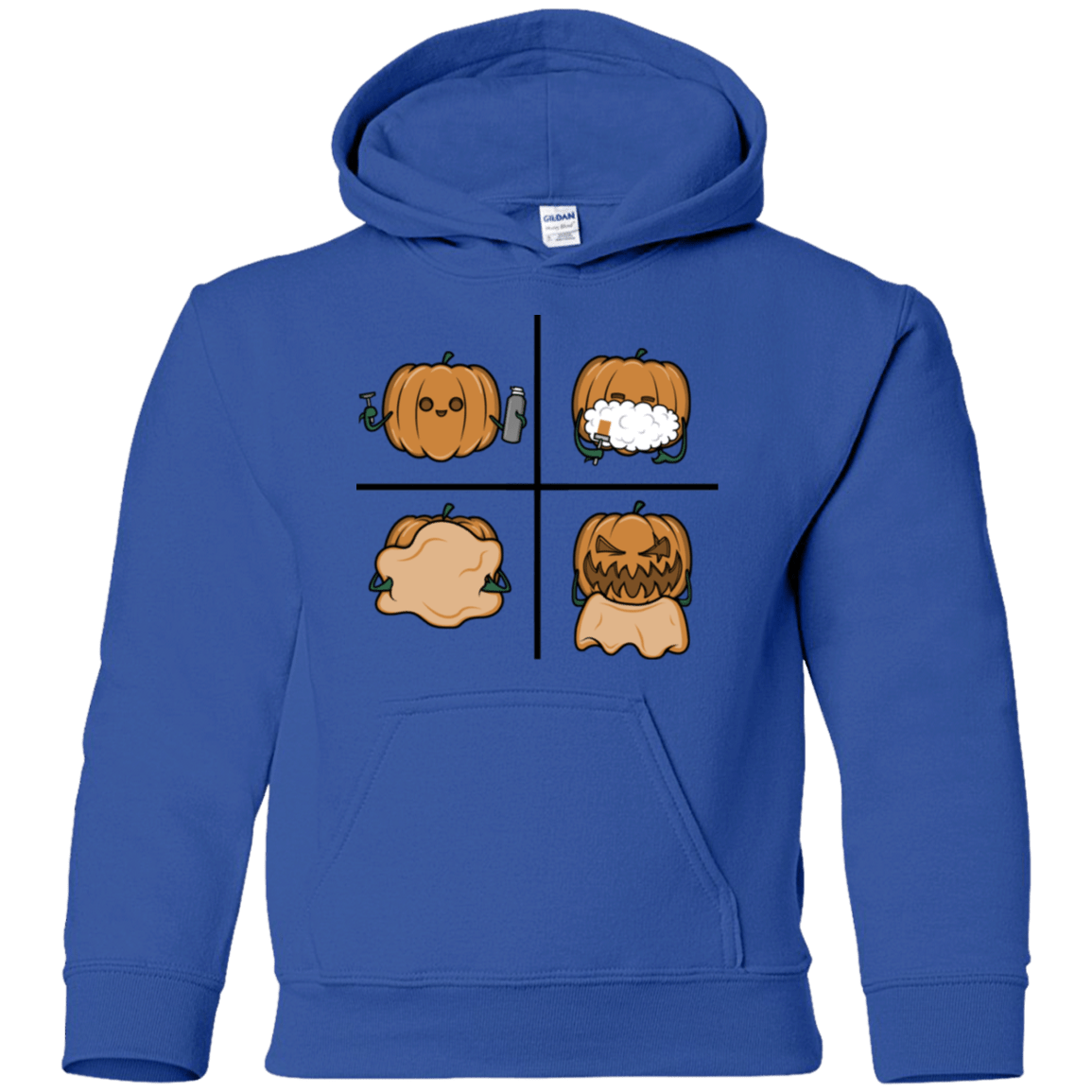 Sweatshirts Royal / YS Pumpkin Shave Youth Hoodie