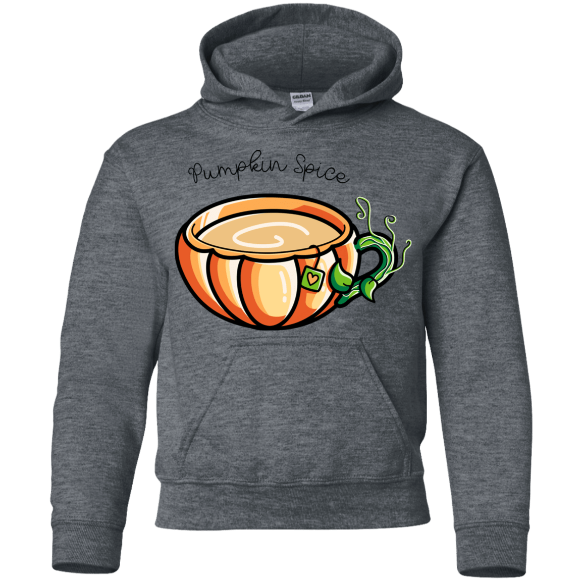 Sweatshirts Dark Heather / YS Pumpkin Spice Chai Tea Youth Hoodie