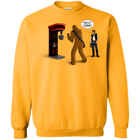 Sweatshirts Gold / Small Punch It Chewie Crewneck Sweatshirt