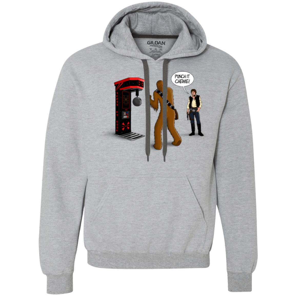 Sweatshirts Sport Grey / Small Punch It Chewie Premium Fleece Hoodie