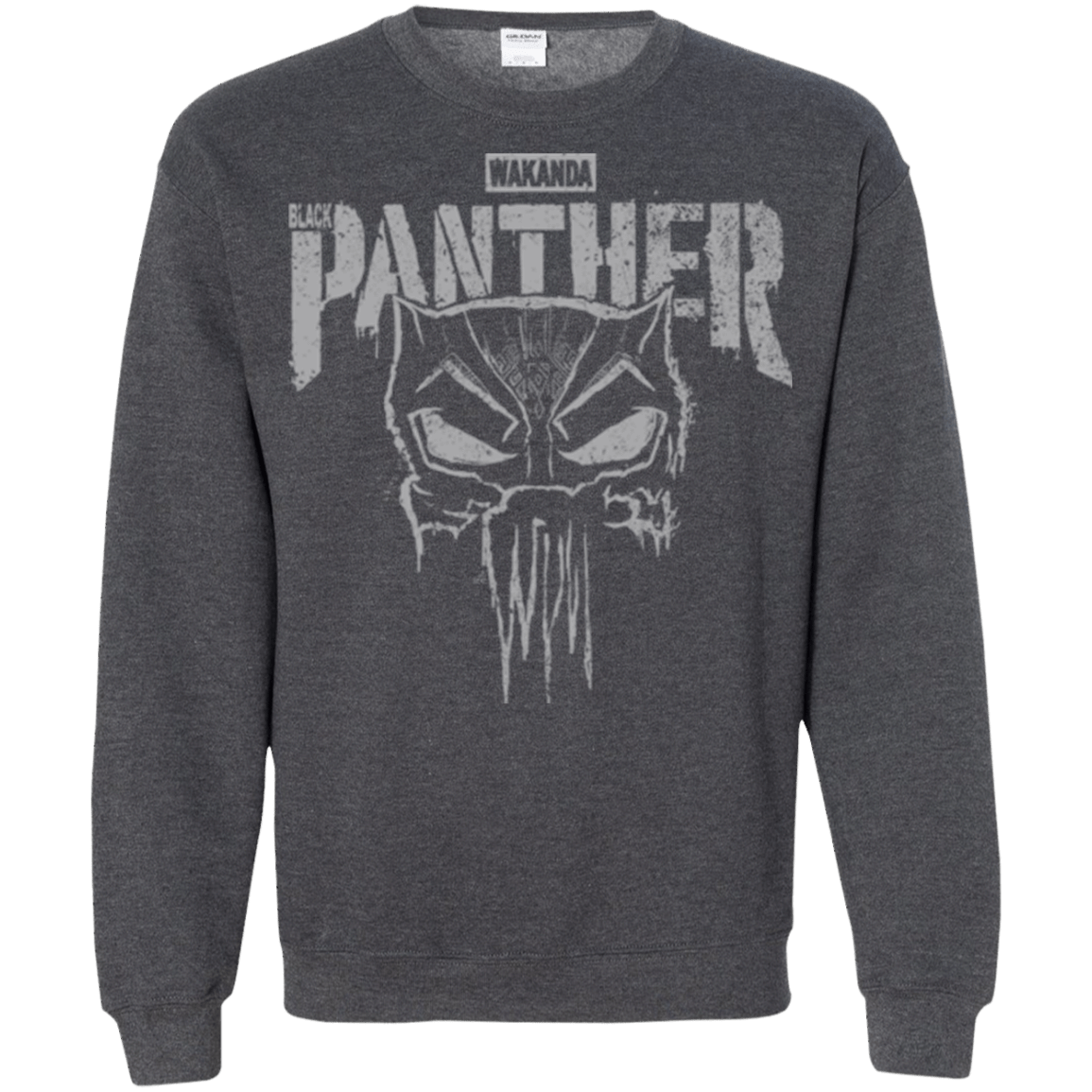 Sweatshirts Dark Heather / S Punish Enemies Of Wakanda Crewneck Sweatshirt