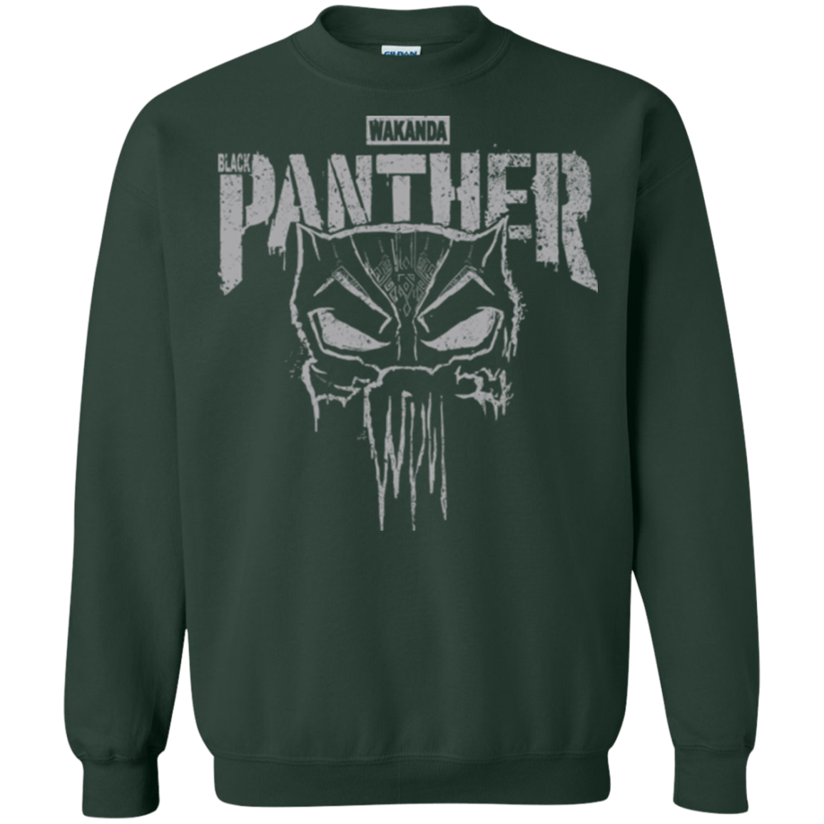 Sweatshirts Forest Green / S Punish Enemies Of Wakanda Crewneck Sweatshirt