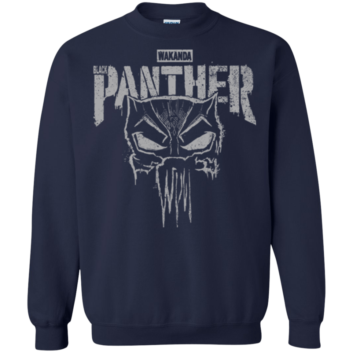 Sweatshirts Navy / S Punish Enemies Of Wakanda Crewneck Sweatshirt