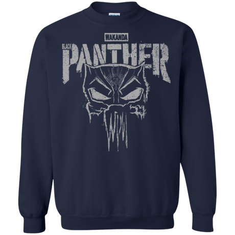 Sweatshirts Navy / S Punish Enemies Of Wakanda Crewneck Sweatshirt