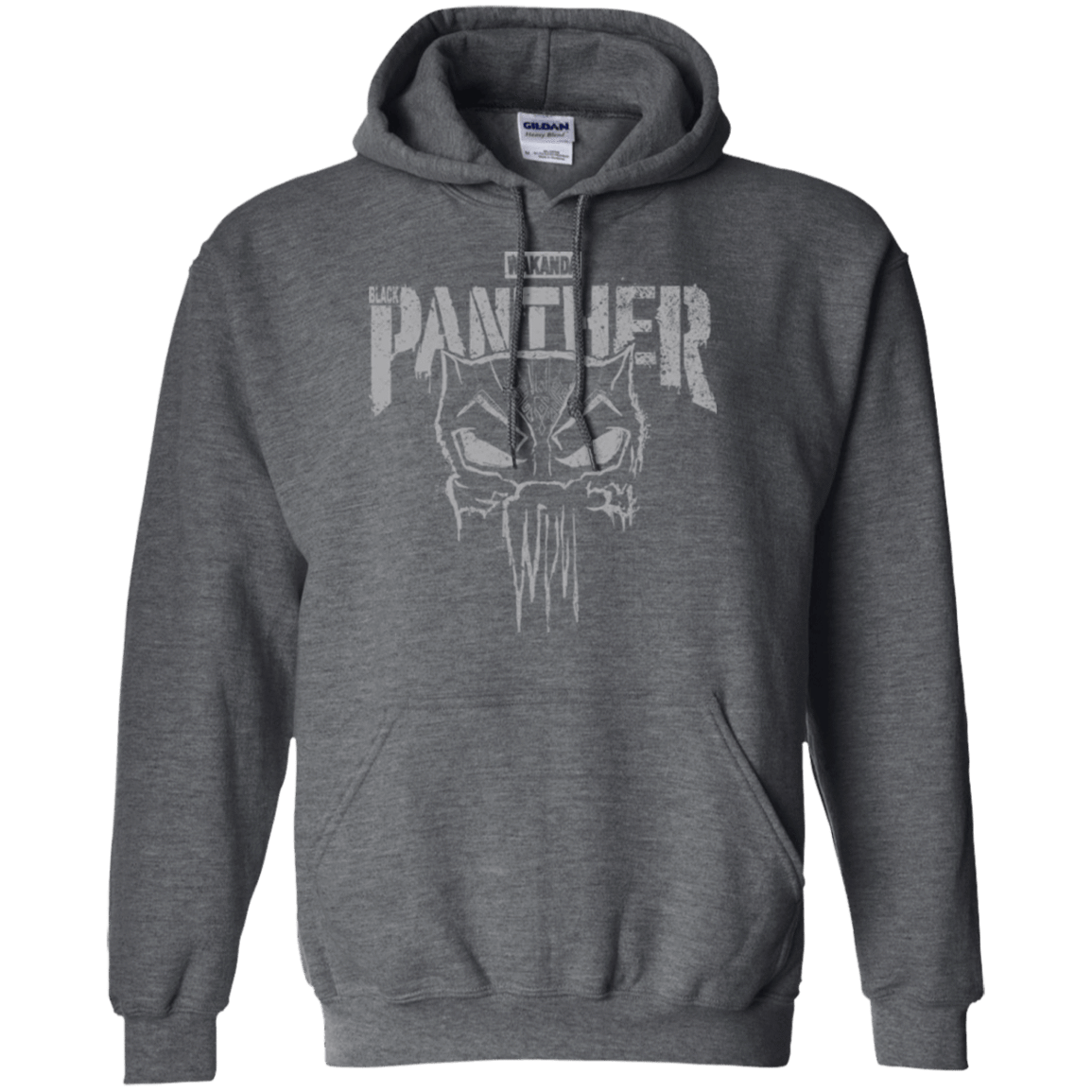 Sweatshirts Dark Heather / S Punish Enemies Of Wakanda Pullover Hoodie