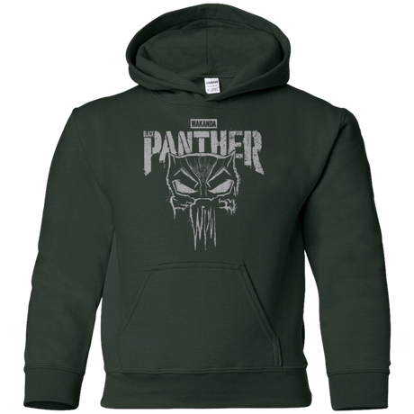 Sweatshirts Forest Green / YS Punish Enemies Of Wakanda Youth Hoodie