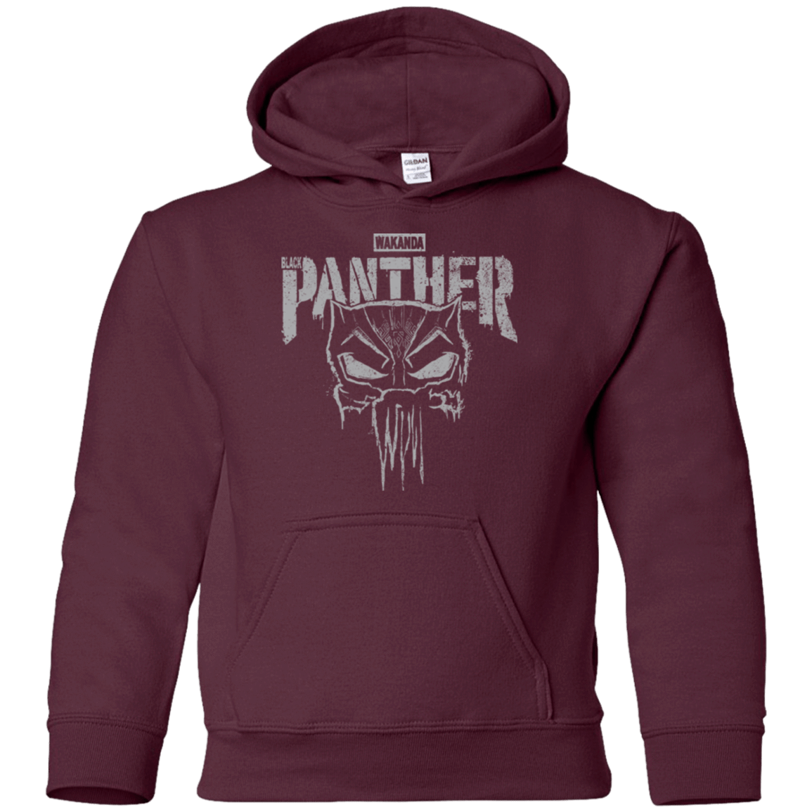 Sweatshirts Maroon / YS Punish Enemies Of Wakanda Youth Hoodie