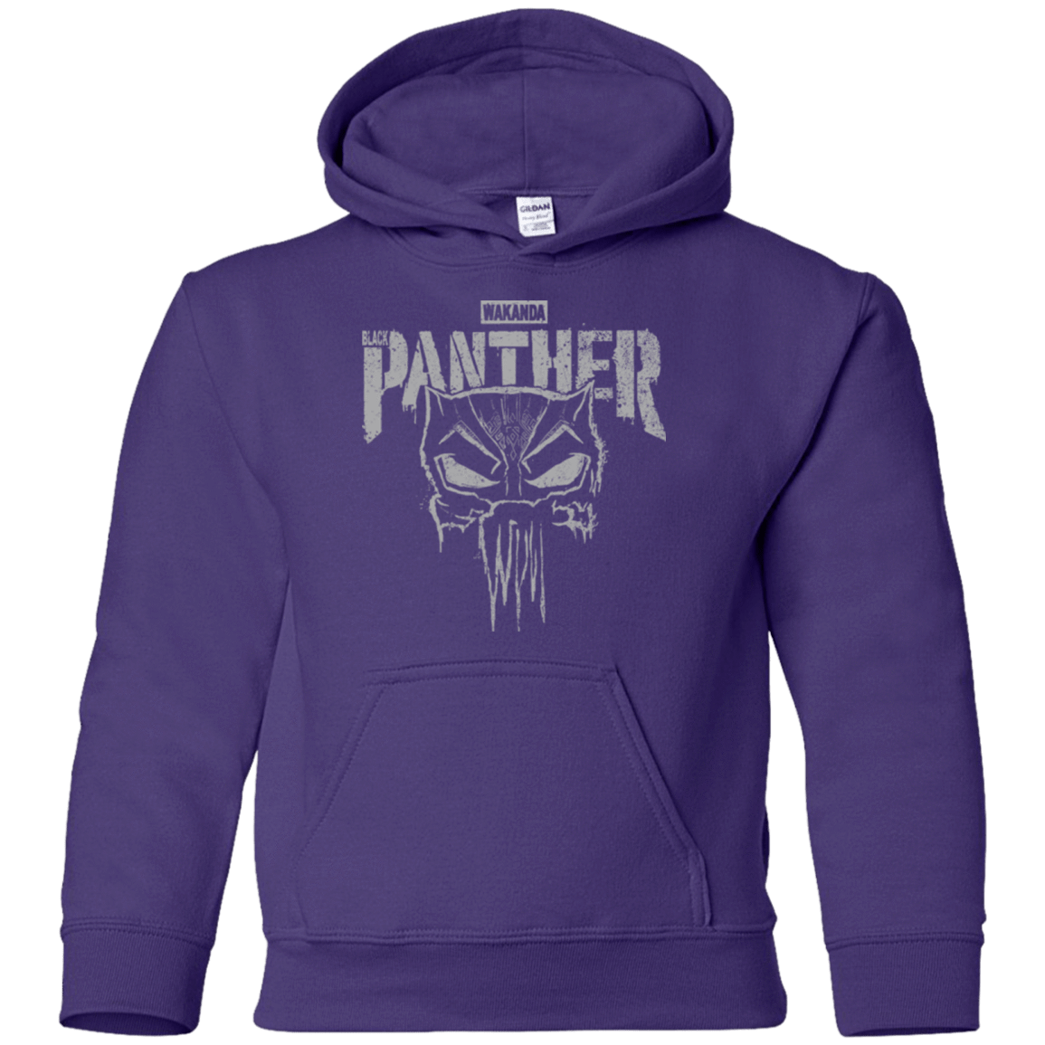 Sweatshirts Purple / YS Punish Enemies Of Wakanda Youth Hoodie
