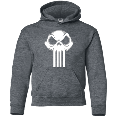 Sweatshirts Dark Heather / YS Punisher King Youth Hoodie