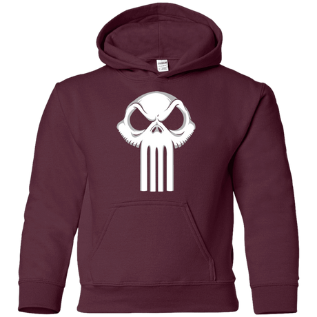 Sweatshirts Maroon / YS Punisher King Youth Hoodie