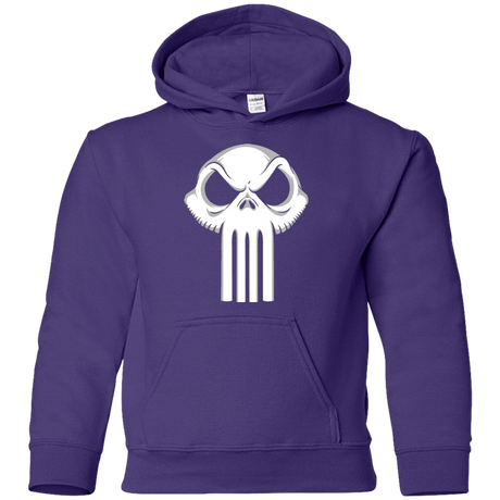 Sweatshirts Purple / YS Punisher King Youth Hoodie