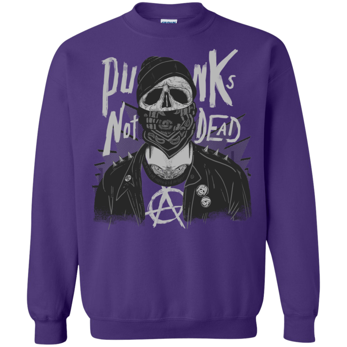 Sweatshirts Purple / S PUNK SKULL Crewneck Sweatshirt