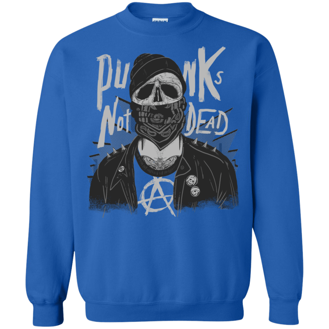 Sweatshirts Royal / S PUNK SKULL Crewneck Sweatshirt