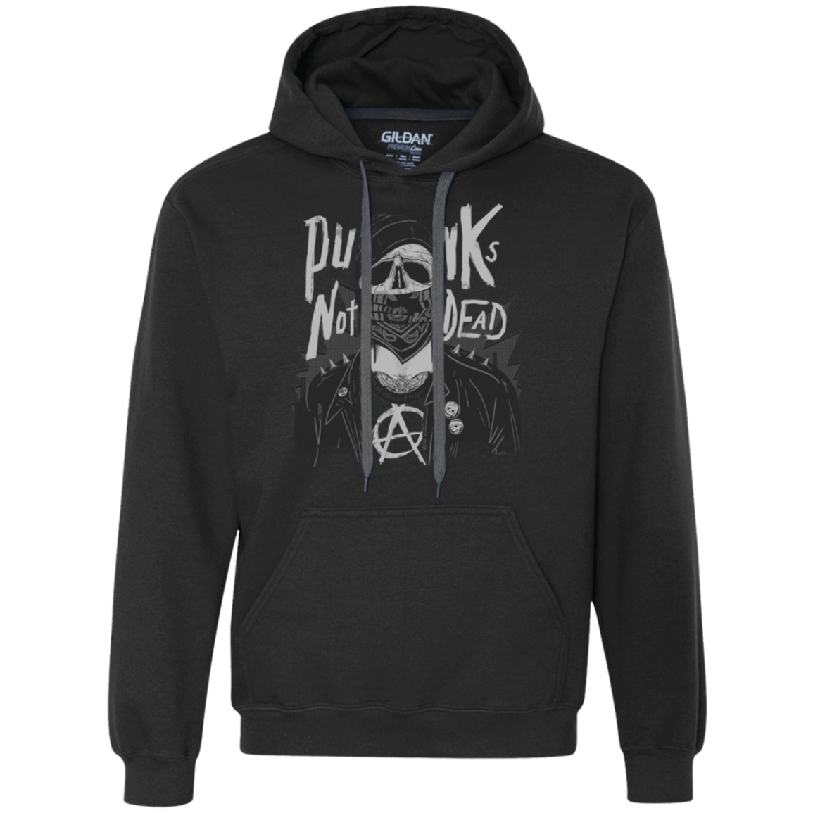 Sweatshirts Black / S PUNK SKULL Premium Fleece Hoodie