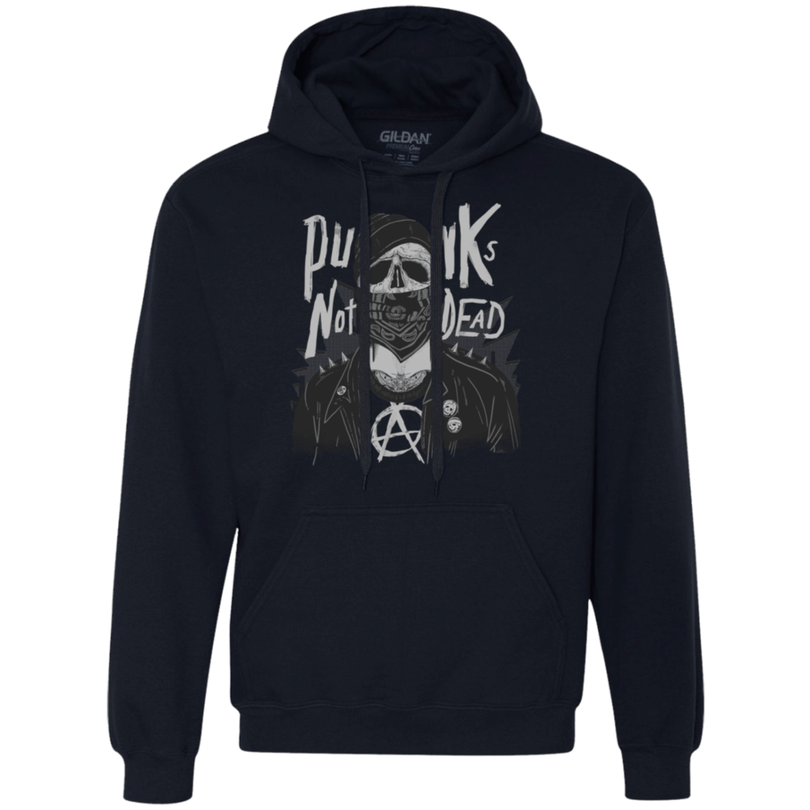 Sweatshirts Navy / S PUNK SKULL Premium Fleece Hoodie