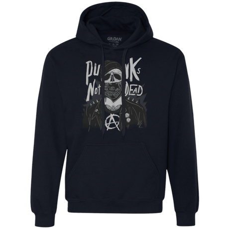 Sweatshirts Navy / S PUNK SKULL Premium Fleece Hoodie