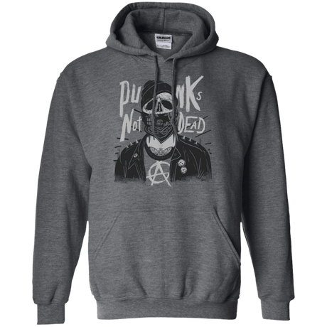 Sweatshirts Dark Heather / S PUNK SKULL Pullover Hoodie