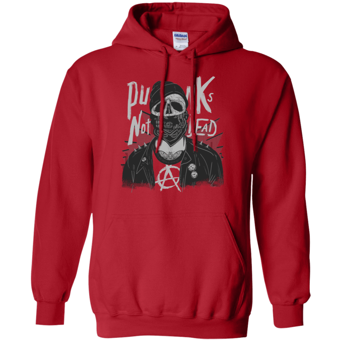 Sweatshirts Red / S PUNK SKULL Pullover Hoodie