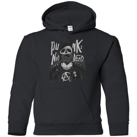 Sweatshirts Black / YS PUNK SKULL Youth Hoodie