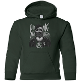 Sweatshirts Forest Green / YS PUNK SKULL Youth Hoodie