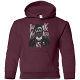 Sweatshirts Maroon / YS PUNK SKULL Youth Hoodie