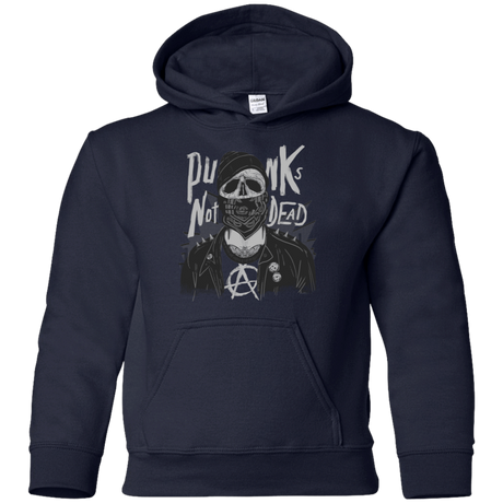 Sweatshirts Navy / YS PUNK SKULL Youth Hoodie