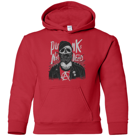 Sweatshirts Red / YS PUNK SKULL Youth Hoodie